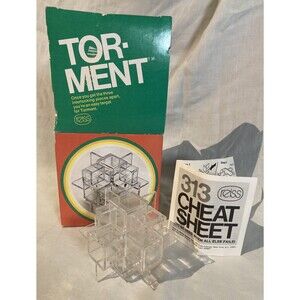 Tor-ment Game (1974) • Vintage, Reiss, Puzzle, Brain Teaser, Torment